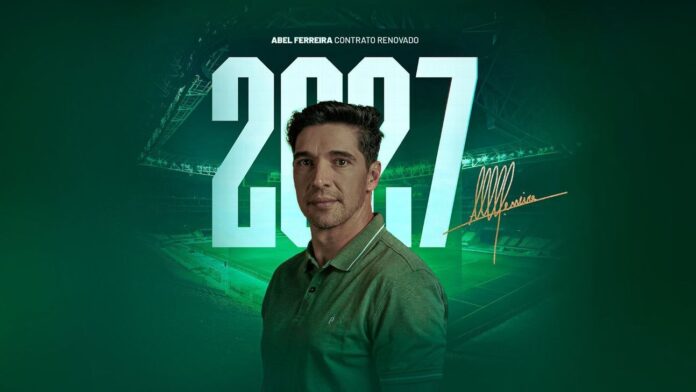 Palmeiras e Abel Ferreira anunciam renovação até 2027