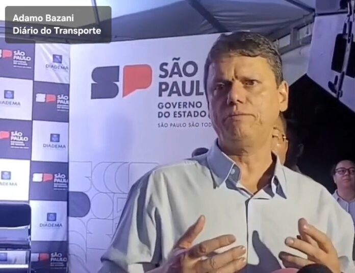 Tarcísio de Freitas anuncia Metrô para Diadema e conclusão de projeto de engenharia da linha 20 até setembro de 2026
