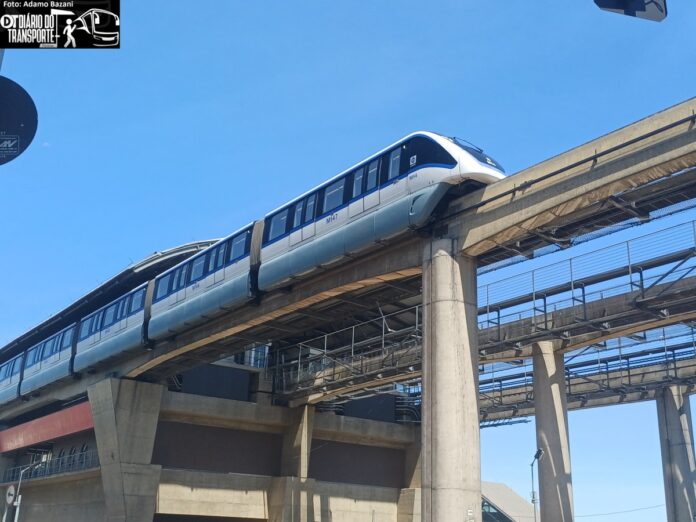 Obras de prolongamento do monotrilho linha 15-Prata interditam Avenida Ragueb Chohfi, na zona Leste de São Paulo