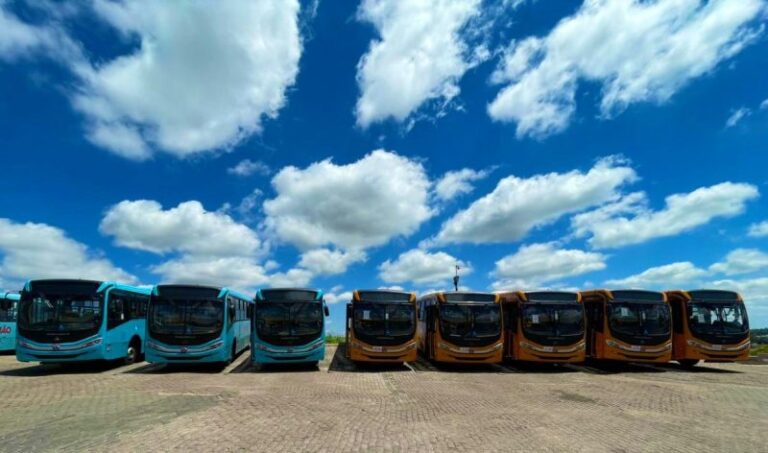 Empresa Viamão adquire cinco novos ônibus zero quilômetro Mascarello/Mercedes-Benz para frota do transporte coletivo de Viamão (RS)