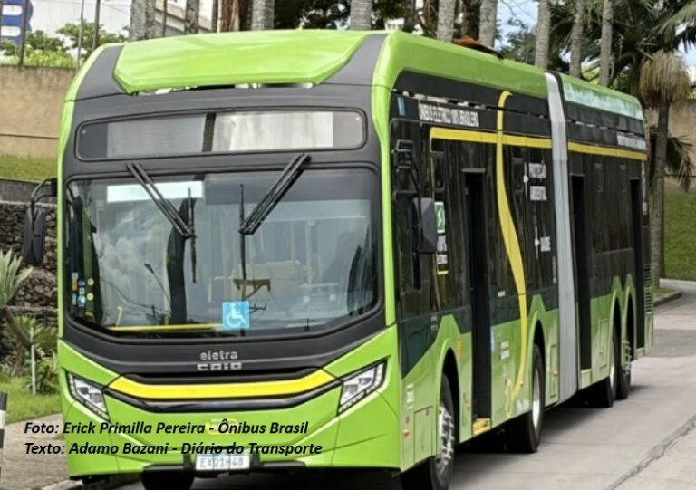 Ônibus elétricos fecham 2025 com alta de 170%. Eletra-Caio na liderança, de acordo com a Fenabrave