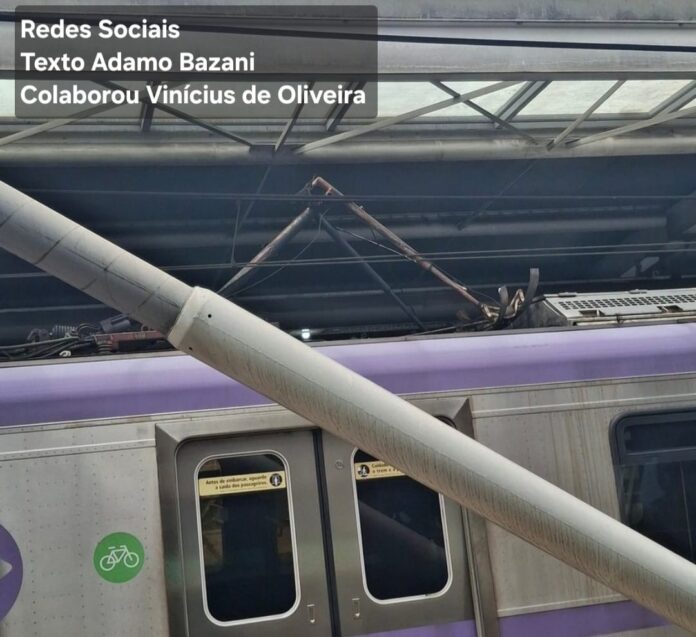 Problema com pantógrafo causa interrupção parcial em sentido da Linha 5-Lilás de metrô neste sábado (03)