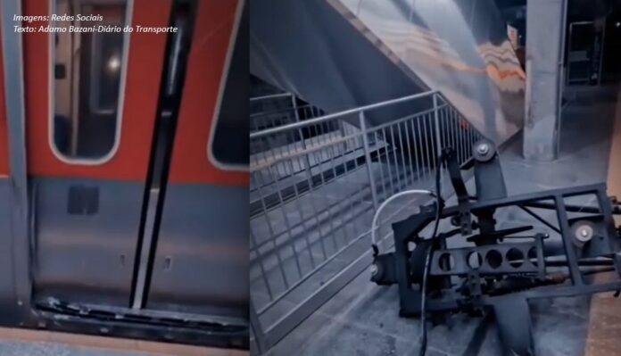 Queda de equipamento de energia de trem em movimento assusta passageiros da linha 8-Diamante
