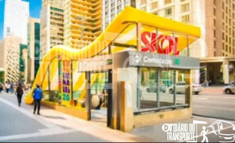 Skol (Ambev) vai  “envelopar” acessos do Metrô durante o Carnaval de 2026 em São Paulo