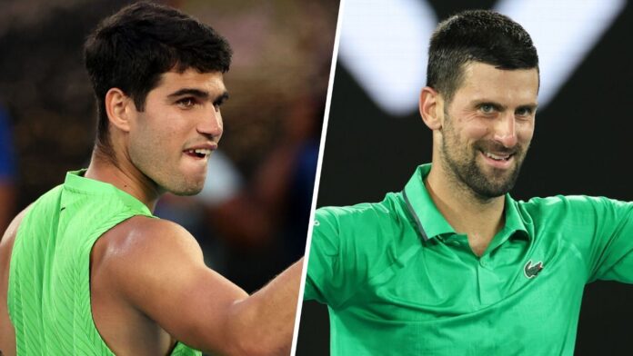 Título que falta ou maior campeão da história: os dois lados da final entre Alcaraz e Djokovic no Australian Open