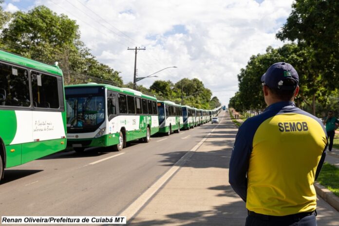 Cuiabá (MT) coloca em circulação 41 ônibus novos com ar-condicionado e reconhecimento facial