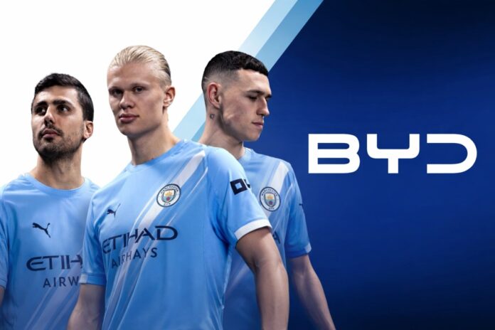BYD fecha acordo com Manchester City F.C. e amplia presença global no futebol