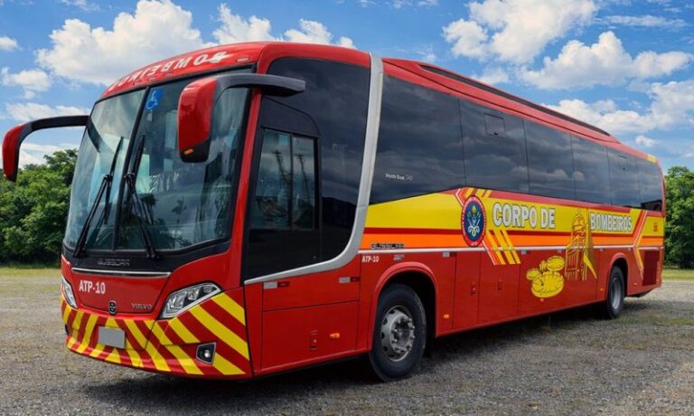 Concessionária dos Aeroportos da Amazônia adquire ônibus Busscar Vissta Buss 340 para operação de bombeiros