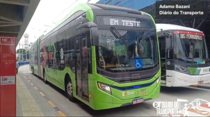E-Trol do BRT-ABC já circula conectado à rede em testes. Novo corredor será inaugurado até outubro de 2026