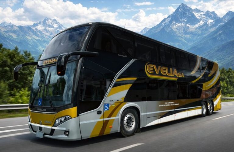 Evelia, de Buenos Aires, na Argentina, amplia frota com aquisição de um ônibus Busscar Vissta Buss DD