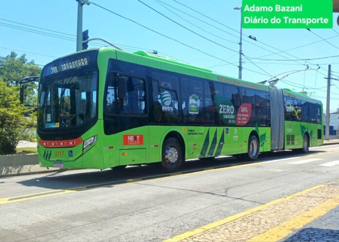 Verificamos como é a operação de um ônibus a diesel que foi convertido em elétrico (trólebus) Retrofit
