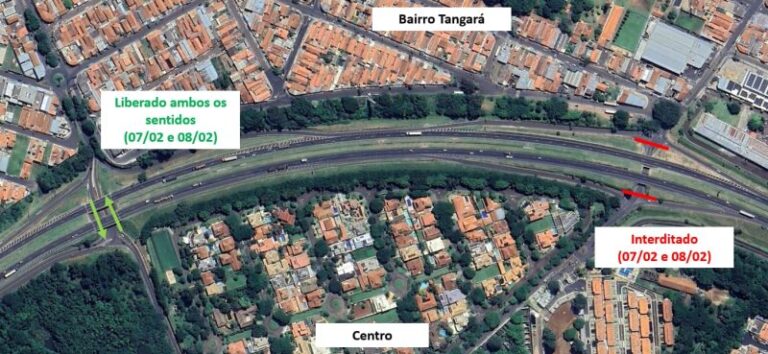 Viaduto do Tangará, em São Carlos (SP), ficará interditado neste final de semana (07 e 08)