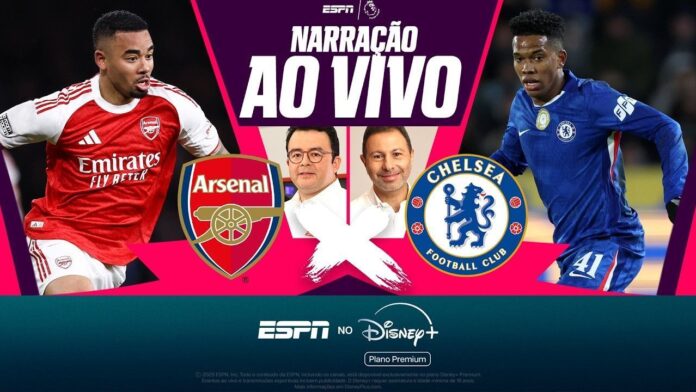 Arsenal x Chelsea AO VIVO: assista à narração de Rogério Vaughan para o clássico londrino