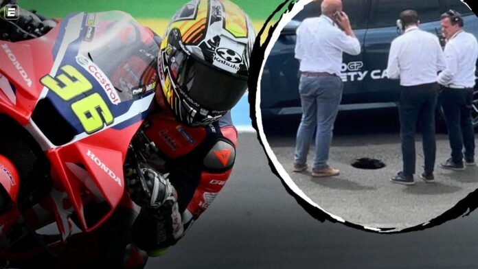 Chuva em Goiânia abre buraco na pista e atrasa programação de sábado do Grande Prêmio do Brasil de MotoGP