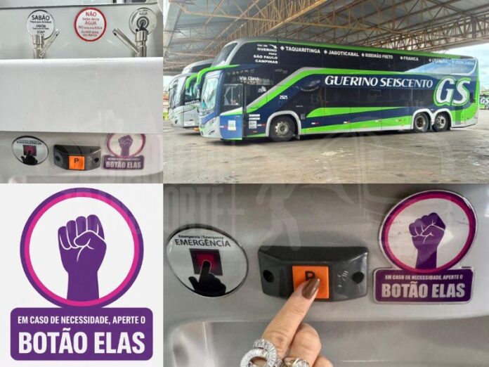 Empresa do Estado de São Paulo desenvolve botão em ônibus de viagem para acionamento por mulheres em casos de assédio