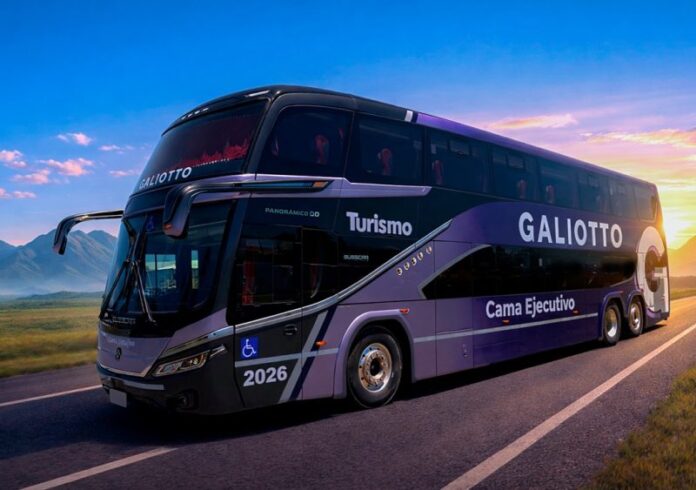 GALIOTTO, da Argentina, adquire Busscar Panorâmico DD NB1 com chassi Volvo B450R 6×2