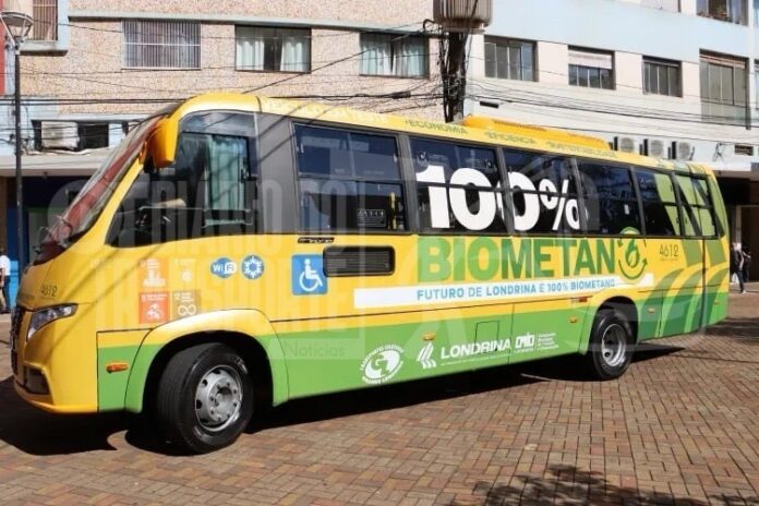 Londrina testa micro-ônibus Volare biometano