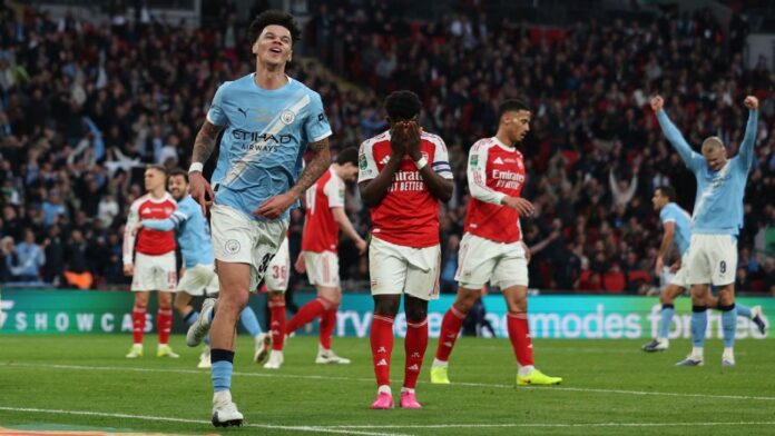 Manchester City conta com herói improvável, vence Arsenal e é campeão da Copa da Liga Inglesa