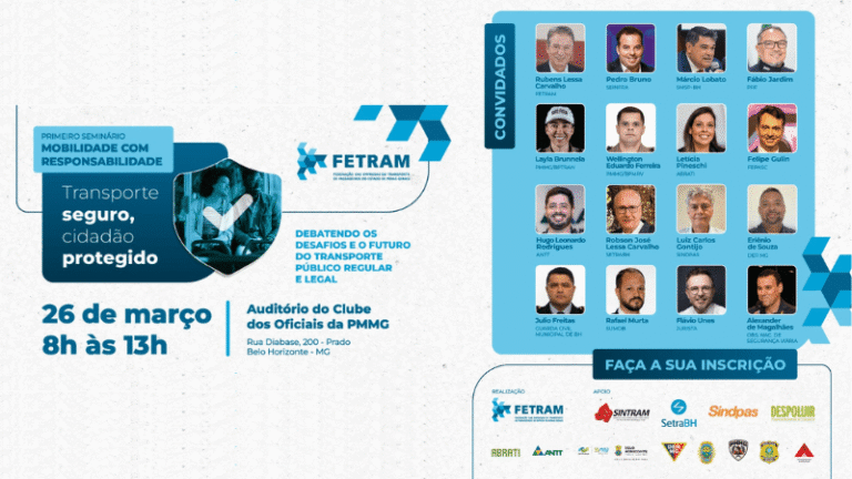 Seminário em Belo Horizonte (MG) reúne autoridades para debater transporte irregular e mobilidade