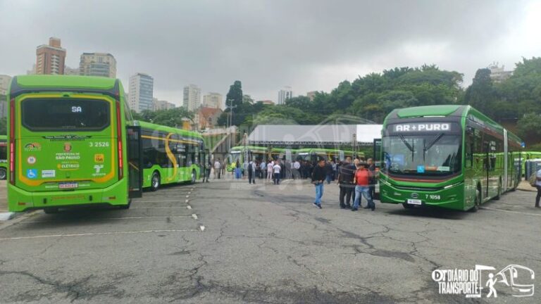 Superarticulados BYD e Eletra são destaques em apresentação de frota de ônibus elétricos novos na cidade de São Paulo