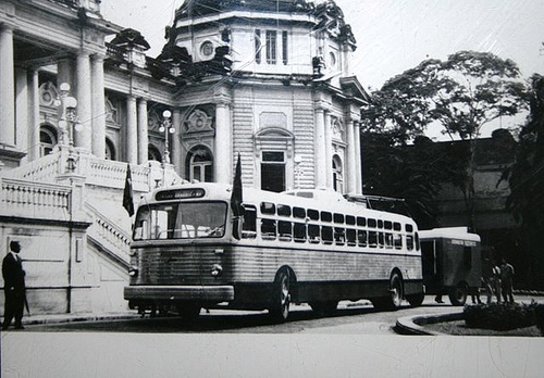 Trolebus Grassi, o primeiro nacional, em 1958, feito sob licença dos Estados Unidos.
