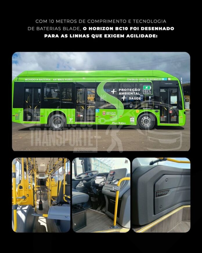 Horizon, ônibus elétrico da Mascarello, com tecnologia BYD, está pronto para rodar em São Paulo, anuncia fabricante