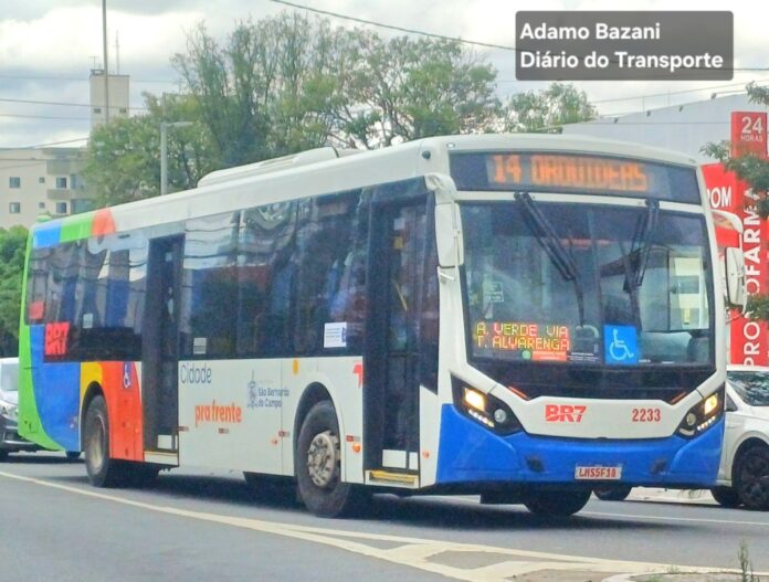 São Bernardo do Campo (SP) terá tarifa-zero neste 1º de maio de 2026 nos ônibus municipais da BR7 Mobilidade