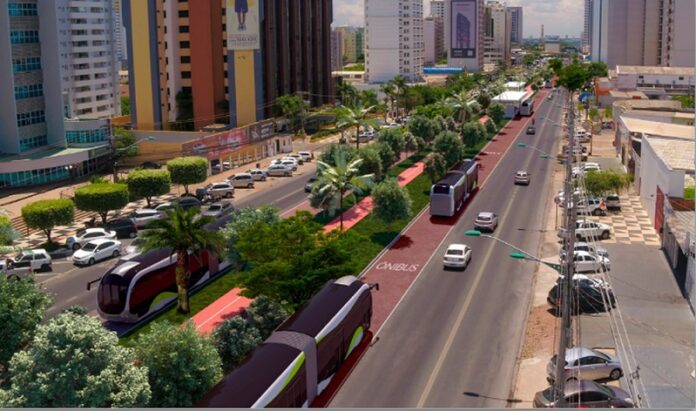 BRT de Cuiabá (MT) deve começar a operar até o fim de 2026 com ônibus elétricos, afirma governo