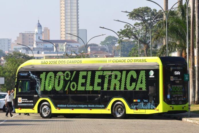 São José dos Campos (SP) amplia operação de ônibus elétricos com mais duas linhas recebendo veículos