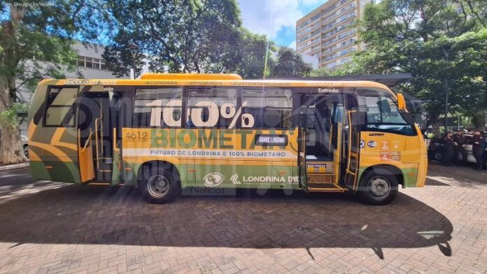 Volare Fly 10 GV, movido a GNV e biometano, é testado no transporte urbano de Londrina
